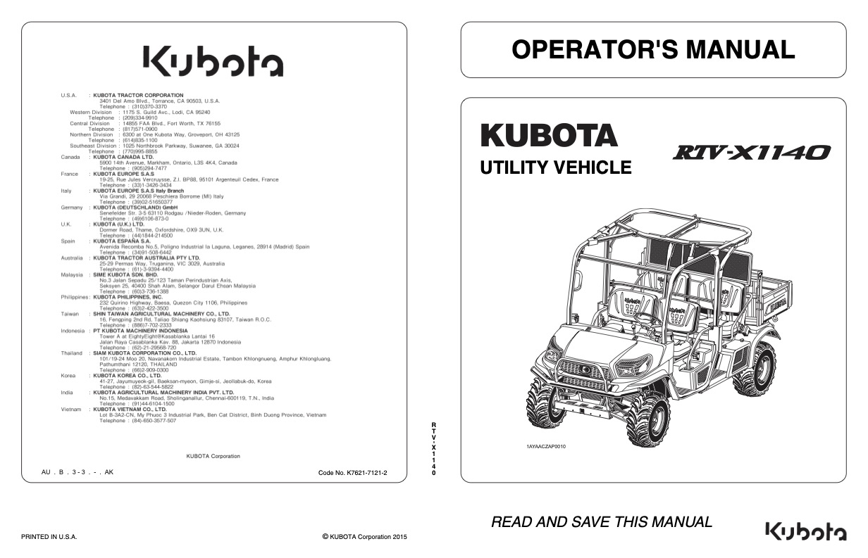 Kubota Manual